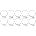 COLLIER DE SERRAGE METAL A CREMAILLERE 40 A 60mm (SACHET DE 10 PIECES) LARGEUR 9mm -SELECTION P2R