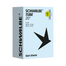 CHAMBRE A AIR VELO 20 x 1 3/8 - 500 x 28A - SCHWALBE VALVE STANDARD TOUT ALU (37-438 à 37-451) (AV7A)
