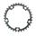 PLATEAU ROUTE 5BRA D.110 TA ZEPHYR 33DTS INTERIEUR ARGENT ALU 7075 TYPE SHIMANO 9/10V.