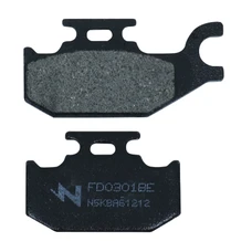 PLAQUETTE DE FREIN NEWFREN POUR SUZUKI 125 BURGMAN 2007> AR, 125 SIXTEEN 2008>2011 AR (L 82mm-62mm - H 41mm - P 9.5mm) (FD0301BE) (ELITE ORGANIQUE)