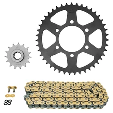 CHAIN AND SPROCKET KIT FOR KAWASAKI 750 Z 2004>2014 (STEEL)  15x43  (Ø SPROCKET 80/104/10.5) (OEM SPECIFICATIONS)-AFAM-