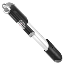 POMPE MINI ROUTE/VTT P2R ALU ARGENT 7BARS VP/VS AVEC MANOMETRE