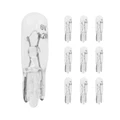 AMPOULE/LAMPE STANDARD  6V  1,2W CULOT W2x4,6D BULB T5 WEDGE BLANC (COMPTEUR ET CLIGNOTANT) (BOITE DE 10) (LAMPE POUR SCOOTER PEUGEOT)  -FLOSSER-