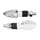 TURN SIGNAL (UNIVERSAL) REPLAY MICRO "ARROW" TRANSPARENT/CLEAR- 8 LEDS ORANGE -CEE APPROVED- (PAIR) (L 55mm / H 20mm / Wd 23mm)