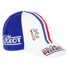 CYCLING CAP-VINTAGE TEAM BLUE/WHITE/RED