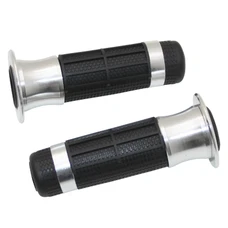 GRIP- REPLAY "On road" R382 SILVER - CLOSED END (Pair)