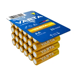 PILE LR06 1.5V VARTA ALCALINE LONGLIFE AA BOITE REFERMABLE (VENDU PAR 24)