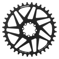 PLATEAU VTT DIRECT MOUNT 8 TROUS POUR SRAM SX/NX/GX STRONGLIGHT MONO ALU NOIR 36DTS - 12V. NARROW WIDE