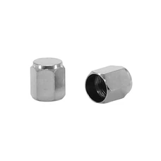 BOUCHON DE VALVE MOTO/SCOOT/CYCLO STANDARD ACIER V2  (PAIRE)  -SELECTION P2R-