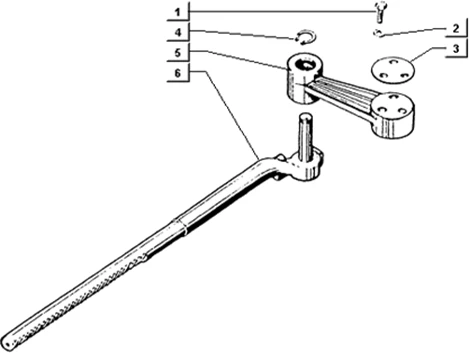 Levier comm. direction p703v