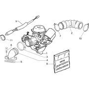 Carburateur complet - Raccord d'admission