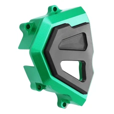 PROTEGE/CACHE PIGNON MOTO POUR KAWASAKI 900 Z900 ALU CNC ANODISE NOIR/VERT  -AVOC-