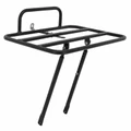 PORTE BAGAGE VELO AVANT A TRINGLES P2R DIAM 6mm NOIR PATTE REGLABLE 26"/28" (PLATEFORME 35cm x 25.8cm)