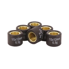 GALET/ROULEAU SCOOT MAGNETI MARELLI 15x12 6,5g (x6) POUR MBK 50 BOOSTER, NITRO, OVETTO, STUNT/YAMAHA 50 BWS, AEROX, NEOS, SLIDER