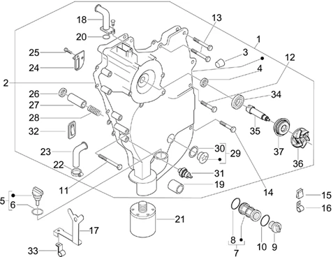 Couvercle volant magnetique - Filtre à huile