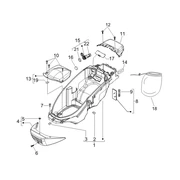 Logement casque - Dessous de selle