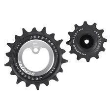 GALET DERAILLEUR TRIPEAK 12-18 DENTS ROULEMENT CERAMIC POUR DERAILLEUR 12V. SILVER COMPATIBLE SRAM MTB Eagle (AXS) (JEU DE 2)