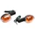 TURN SIGNAL FOR SCOOT MBK 50 BOOSTER 2004>/YAMAHA 50 BWS 2004>-REAR - TRANSPARENT/BLACK -CEE APPROVED- (PAIR) - -REPLAY