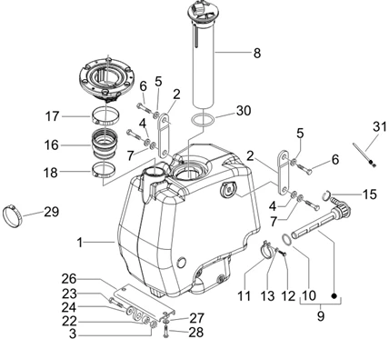 Réservoir carburant