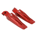 REPOSE-PIED/CALE PIED ARRIERE MOTO POUR YAMAHA 700 MT-07 ALU CNC ANODISE ROUGE AVEC MOTIF (PAIRE)  -AVOC-