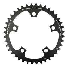 CHAINRING FOR ROAD BIKE- 5 Arms- 36T. Ø.110 INNER DURAL BLACK STRONGLIGHT - SHIMANO TYPE 8/9 Speed)