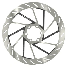 BRAKE DISC-FOR MTB- 6 HOLES- SRAM HS2 180mm SILVER (RECTIFIED EDGE FOR SECURITY)