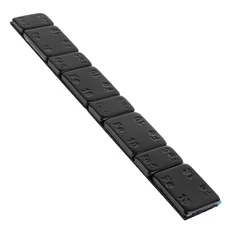 MASSE D'EQUILIBRAGE DE ROUES ADHESIFS BARETTE NOIR (4x5 g et 4x10 g) (8 PLOMBS) -SELECTION P2R
