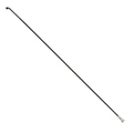 STAINLESS SPOKE-BLACK- FLAT 2mm L296mm SAPIM -" J BEND" WITH NUTS (SOLD PER UNIT)