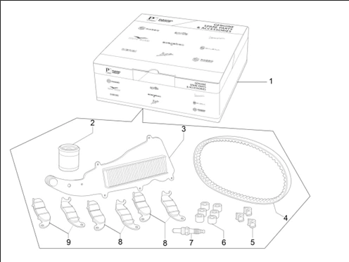 Complete wear and maintenance kit
