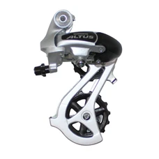 DERAILLEUR-REAR-FOR MTB- SHIMANO 7/8 SPEED. ALTUS SILVER