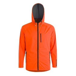 VESTE DE PLUIE ADULTE GIST GIACCA WATERPROOF 15 MICRON AVEC CAPUCHE ORANGE S -5276