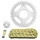KIT CHAINE ADAPTABLE DAELIM 125 VL DAYSTAR 2001>2007 428 14x42 (DIAM COURONNE 58/90/10.5) (DEMULTIPLICATION ORIGINE) -AFAM