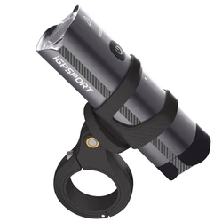 ECLAIRAGE VELO AVANT INTELLIGENT IGPSPORT VS500 LUMENS ALU LED RECHARGEABLE USB (VISIBLE 100m) - BLUETOOTH - SE FIXE SUR LE SUPPORT M83 LIVRE AVEC (CABLE NON INCLUS)