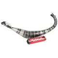 POT 50 A BOITE VOCA ROOKIE POUR MINARELLI 50 AM6, BETA 50 RR/RIEJU 50 RS3, RS2, RS1, MRT, SMX, RMX, RR/PEUGEOT 50 XPS, XP6/MBK 50 X-POWER, X-LIMIT/YAMAHA 50 TZR, DTR (PASSAGE BAS-SILENCIEUX ALU ROUGE)