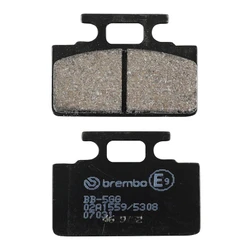 PLAQUETTE DE FREIN BREMBO POUR SYM 50-100 MIO 2005>2016 AV/HONDA 50 LEAD 1986>1993 AV, 50 MONKEY 1988 AV (SCOOTER CARBONE CERAMIQUE) -07031