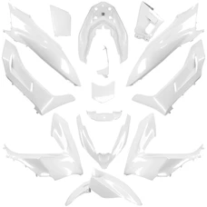 CARROSSERIE/CARENAGE MAXISCOOTER ADAPTABLE HONDA 125 PCX 2018>2020 BLANC PERLE (KIT 15 PIECES) -P2R