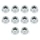 ECROU 6 PANS EPAULE M10 x 150 ACIER (SACHET DE 10 PIECES) -SELECTION P2R