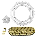 KIT CHAINE ADAPTABLE SUZUKI 125 DR SM 2008>2013 428 16x50 (DIAM COURONNE 126/146/8.5) (DEMULTIPLICATION ORIGINE) -AFAM