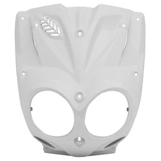 FRONT FAIRING FOR SCOOT MBK 50 STUNT/YAMAHA 50 SLIDER GLOSS WHITE  (FOR HEADLIGHT)- SELECTION P2R