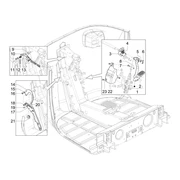 Groupe pédales - Leviers