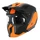 CASQUE TRIAL MT STREETFIGHTER SV S TWIN C4 NOIR MAT/ORANGE FLUO M SIMPLE ECRAN TRANSPARENT TRANSFORMABLE AVEC MENTONNIERE AMOVIBLE (LIVRE AVEC UN ECRAN SUPPLEMENTAIRE MIROIR) (ECE 22.06)