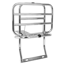 PORTE BAGAGE SCOOT AR POUR PIAGGIO 125 VESPA PX 1977>1983, 150 PX 1978>1983, 200 PX 1977>1983 CHROME (REPLIABLE) -SELECTION P2R