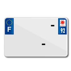 LICENSE PLATE FOR MOTORBIKE TIFLEX ALU PRE DRILLED 210x130 DEP. 92 BLANK (SOLD PER 10)