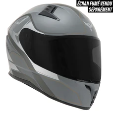 CASQUE INTEGRAL MOTO ADX AI400 EVO GRIS BRILLANT XL (SIMPLE ECRAN) (ECE 22.06)