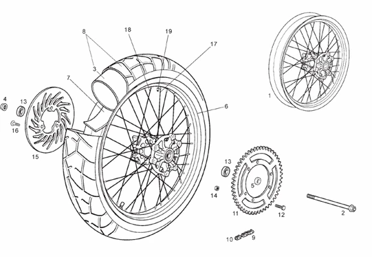 Roue arrière