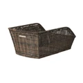 REAR BASKET - BASIL CENTO RATTAN - PLASTIC OSIER STYLE-BLACK (43x32x25cm) (WITH BRACKET)