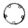 CHAINRING FOR ROAD BIKE- 5 Arms- 44T.Ø 130 -INNER- ALUMINIUM BLACK- 7075 TA ALIZE (SHIMANO TYPE) 8/9/10 Speed