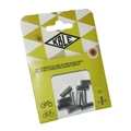 EMBOUT AUTOBLOCANT POUR GAINE 5 MM ARGENT (SACHET DE 10 PIECES)