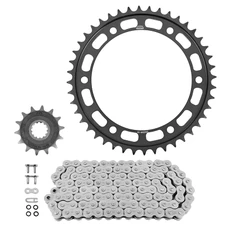 KIT CHAINE ADAPTABLE KAWASAKI 500 Z500, SE 2024>, 500 NINJA, SE 2024>, ELIMINATOR, SE 2024> 520 14x43 (DIAM COURONNE 110/130/10.5) (DEMULTIPLICATION ORIGINE) -JT SPROCKETS