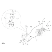 Sélecteurs internes de la boîte de vitesses 